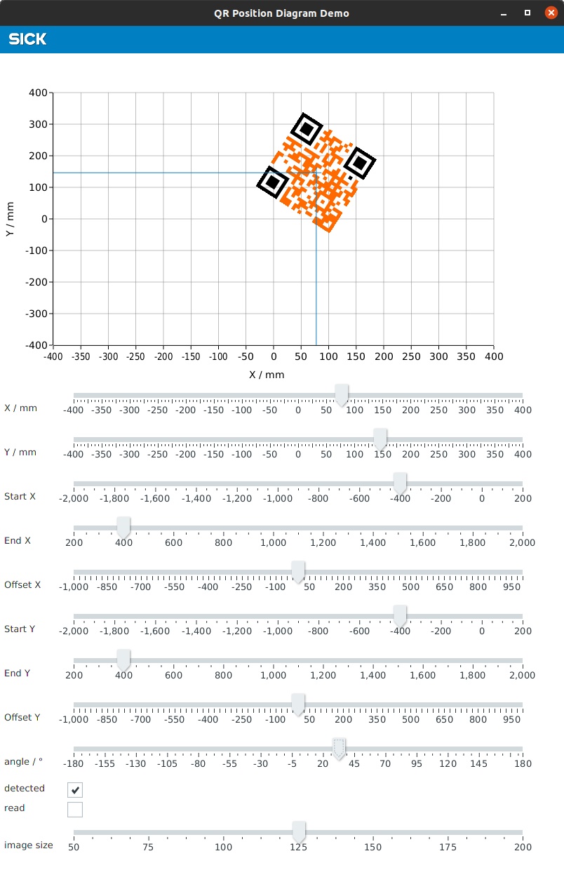 QR-Position-Diagramm Screenshot