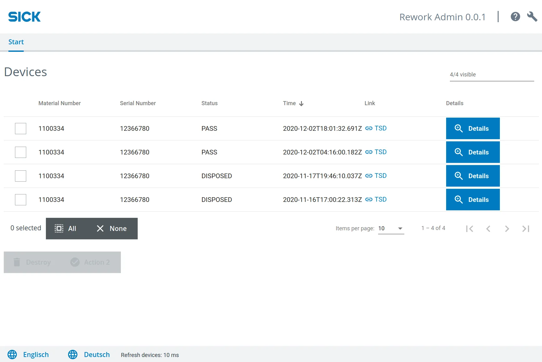 Rework Admin