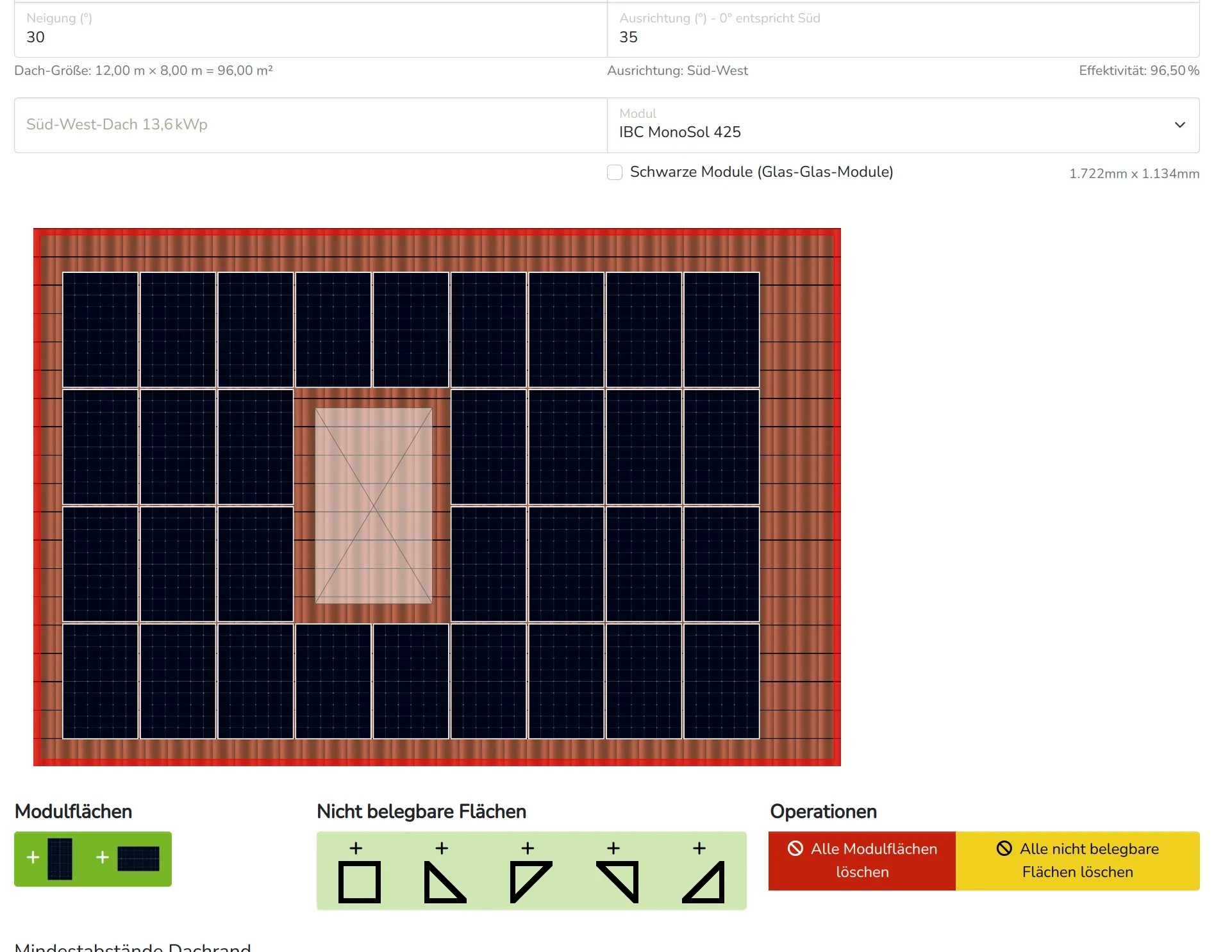 PV-Planner Anwendung — Ansicht 1