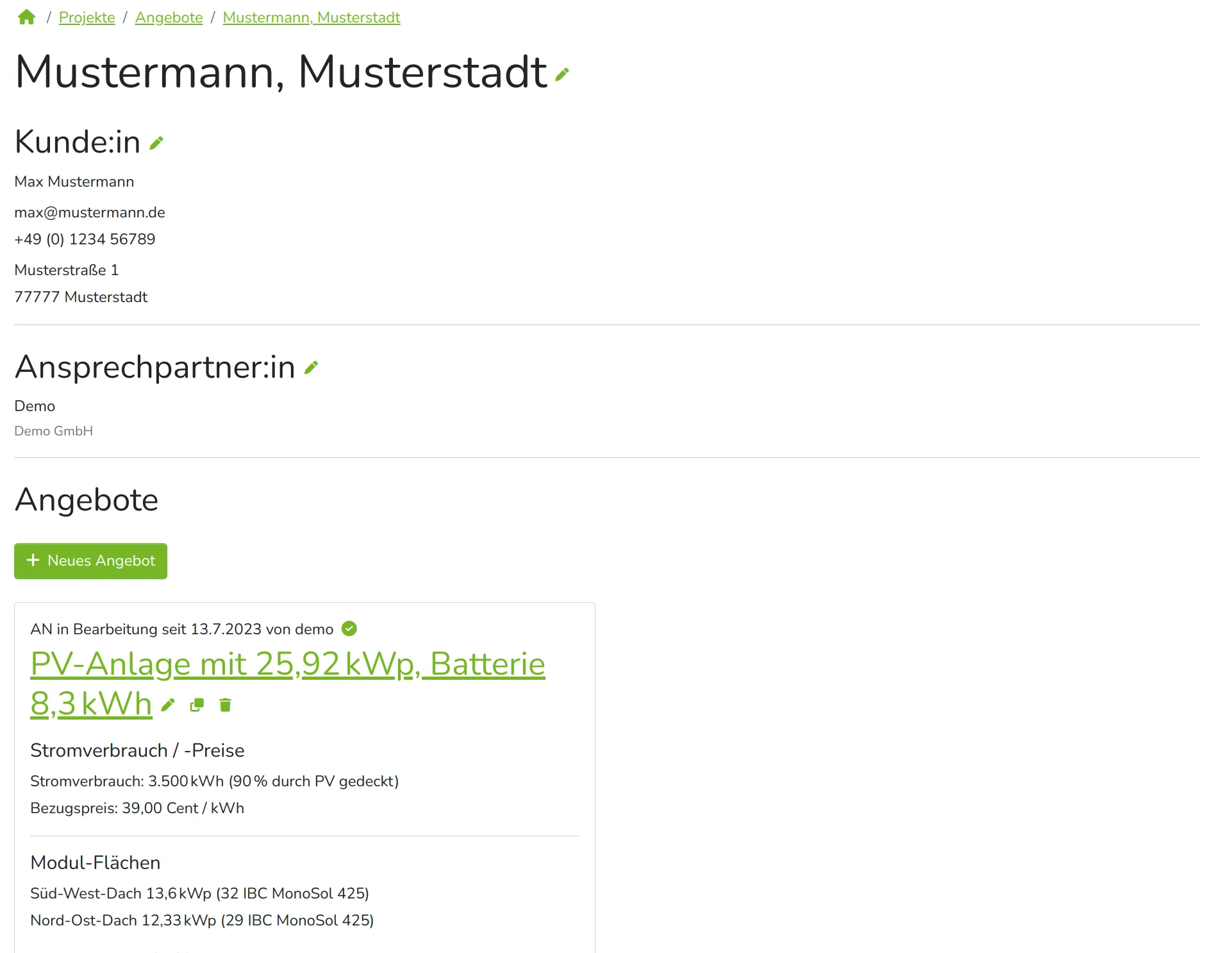PV-Planner Anwendung — Ansicht 4