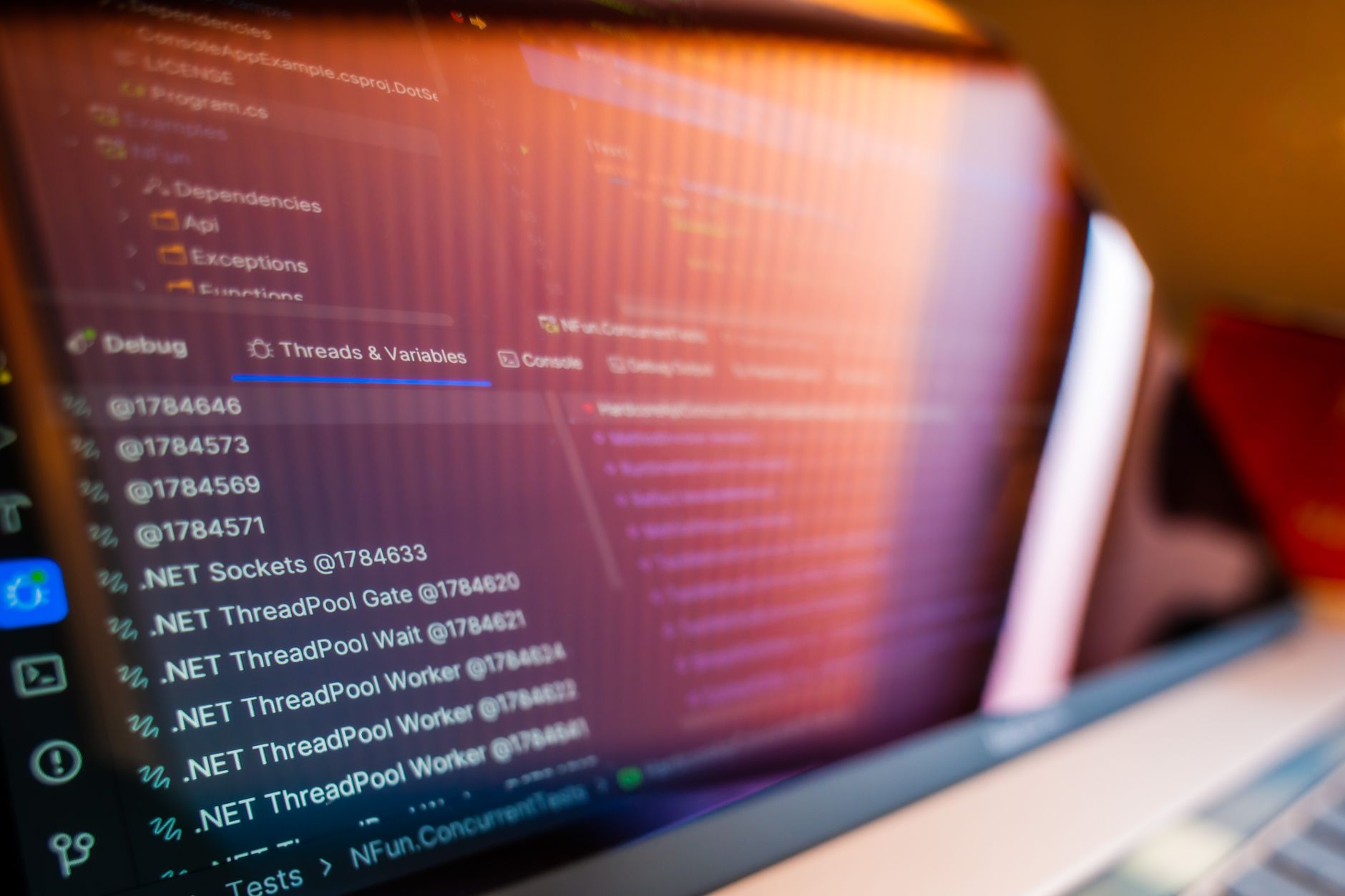 Quellcode einer Individualsoftware in der Entwicklungsumgebung