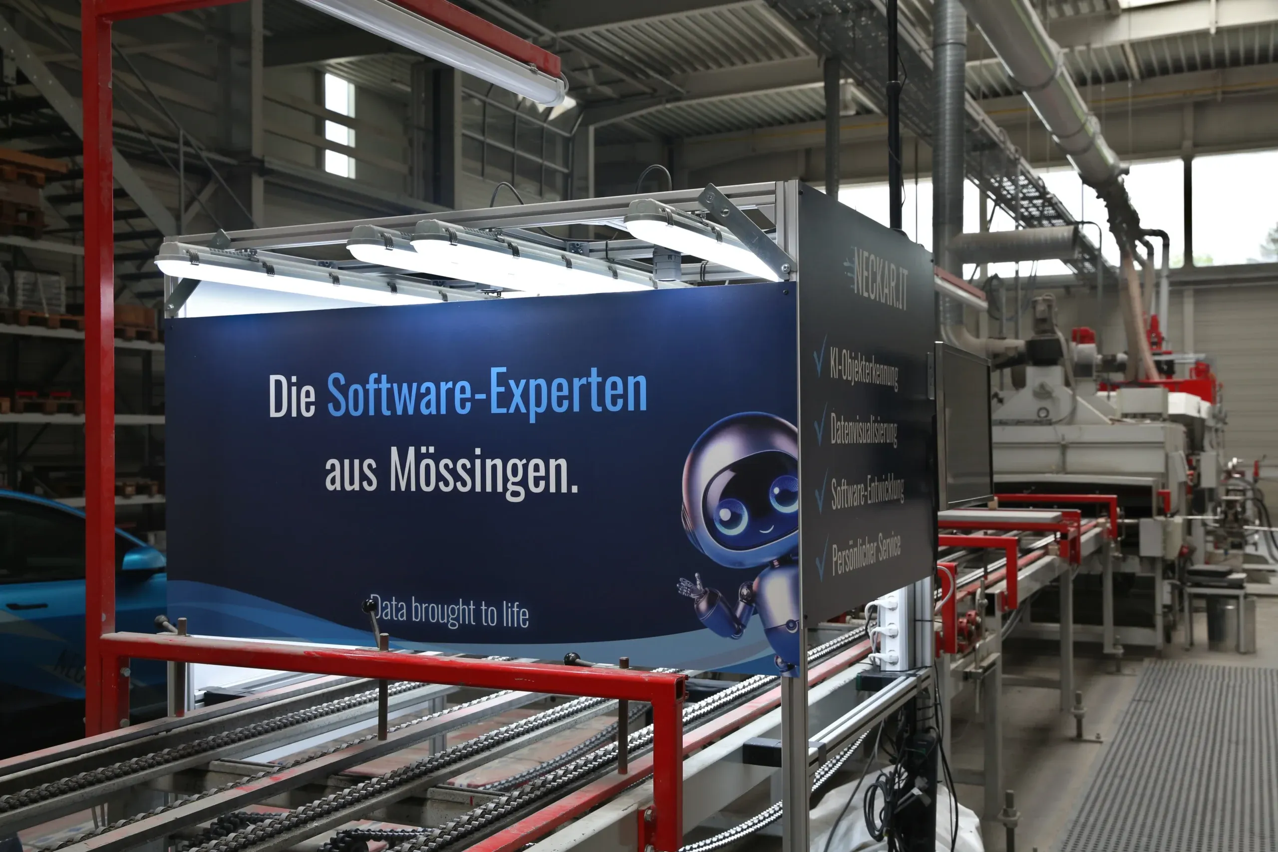 Bild der KI Objekterkennungsinstallation bei BraunBeton GmbH