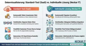Datenvisualisierung Individualsoftware vs SaaS